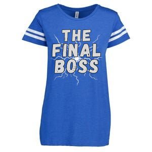 The Final Boss Rock Lightning Wrestling Rock Final Boss Enza Ladies Jersey Football T-Shirt