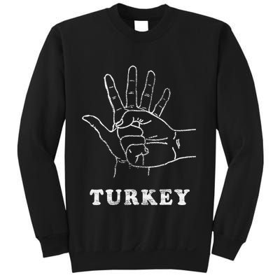 Turkey Fist Bump Silly Funny Sarcastic Thanksgiving Family Sweatshirt