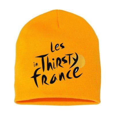 Thirsty France Bold Design Short Acrylic Beanie