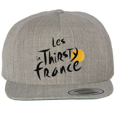 Thirsty France Bold Design Wool Snapback Cap