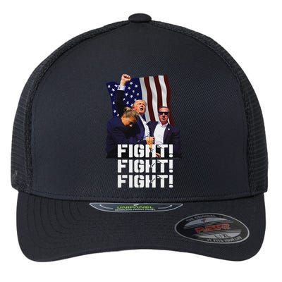 Trump Fight Bold Fighting Design Flexfit Unipanel Trucker Cap