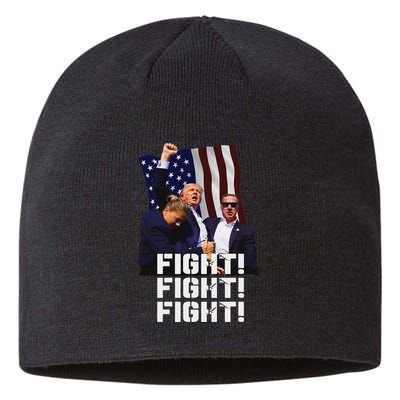 Trump Fight Bold Fighting Design Sustainable Beanie