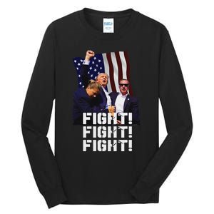 Trump Fight Bold Fighting Design Tall Long Sleeve T-Shirt