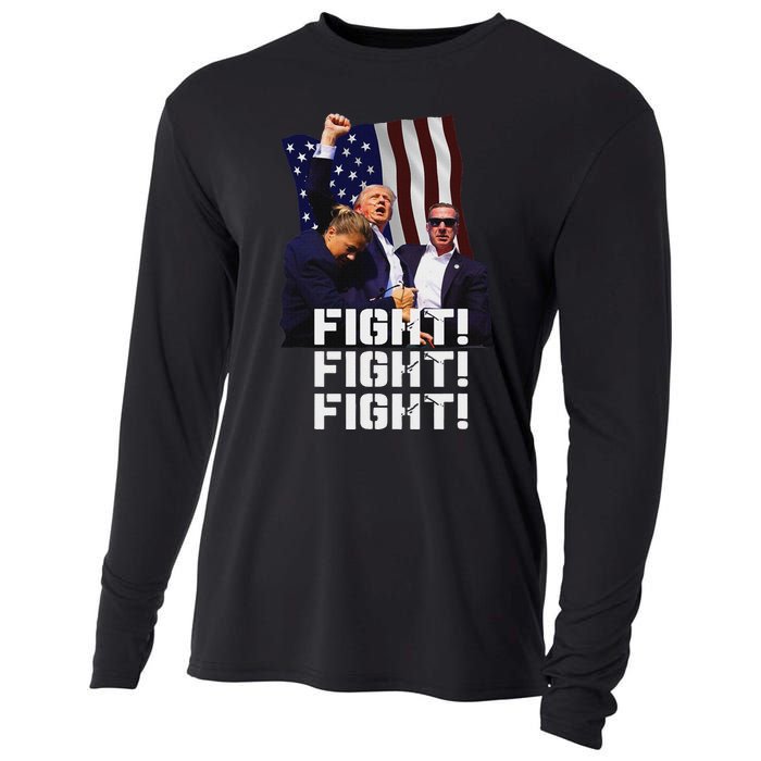 Trump Fight Bold Fighting Design Cooling Performance Long Sleeve Crew