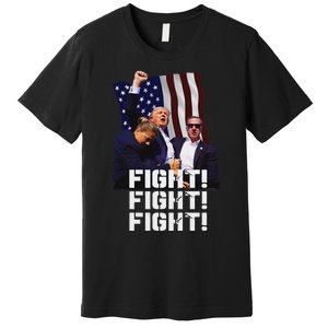 Trump Fight Bold Fighting Design Premium T-Shirt