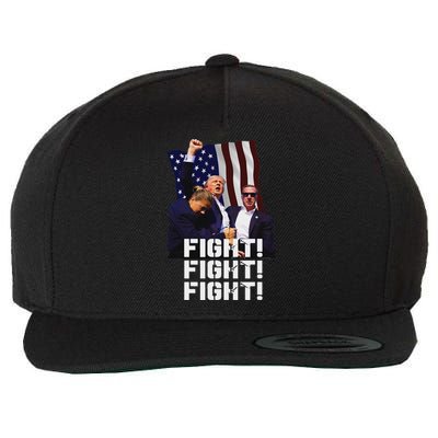 Trump Fight Bold Fighting Design Wool Snapback Cap