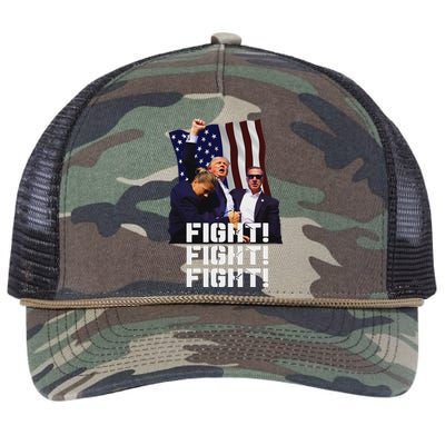 Trump Fight Bold Fighting Design Retro Rope Trucker Hat Cap