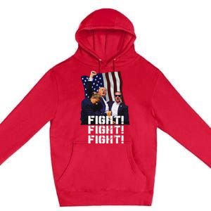 Trump Fight Bold Fighting Design Premium Pullover Hoodie