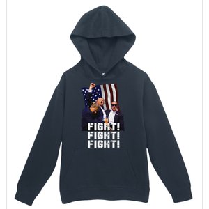 Trump Fight Bold Fighting Design Urban Pullover Hoodie