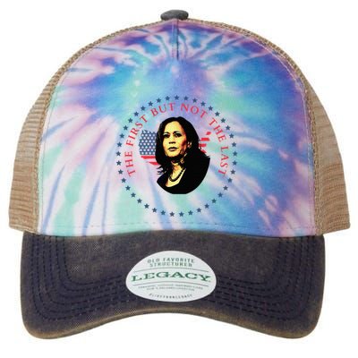 The First But Not The Last Kamala Harris Legacy Tie Dye Trucker Hat