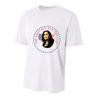 The First But Not The Last Kamala Harris Youth Performance Sprint T-Shirt