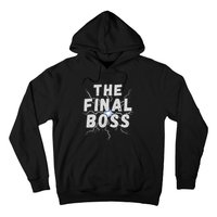 The Final Boss Rock Lightning Wrestling Rock Final Boss Hoodie