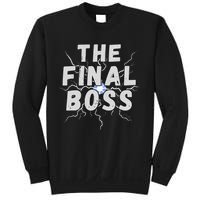 The Final Boss Rock Lightning Wrestling Rock Final Boss Sweatshirt