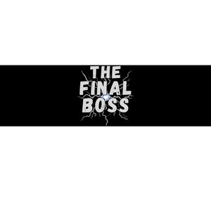 The Final Boss Rock Lightning Wrestling Rock Final Boss Bumper Sticker