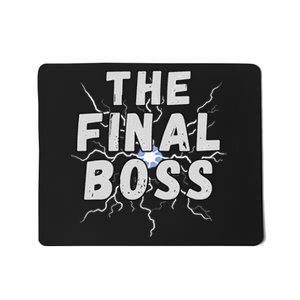 The Final Boss Rock Lightning Wrestling Rock Final Boss Mousepad