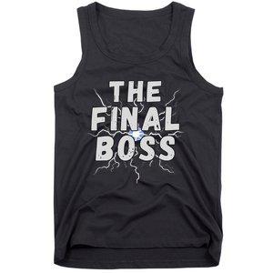 The Final Boss Rock Lightning Wrestling Rock Final Boss Tank Top