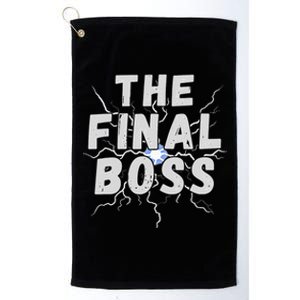 The Final Boss Rock Lightning Wrestling Rock Final Boss Platinum Collection Golf Towel