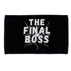 The Final Boss Rock Lightning Wrestling Rock Final Boss Microfiber Hand Towel