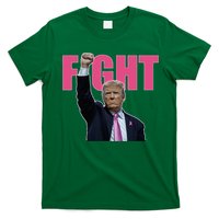 Trump Fight Breast Cancer Awareness Ribbon Support T-Shirt