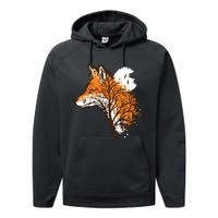 Tree Fox Beautiful Animal Performance Fleece Hoodie