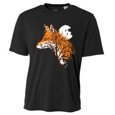 Tree Fox Beautiful Animal Cooling Performance Crew T-Shirt