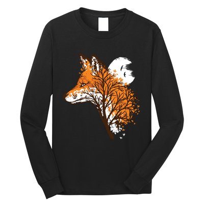 Tree Fox Beautiful Animal Long Sleeve Shirt