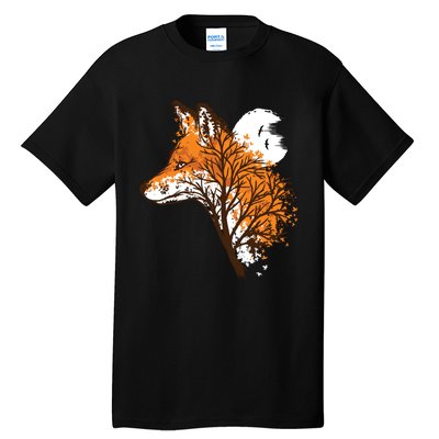 Tree Fox Beautiful Animal Tall T-Shirt