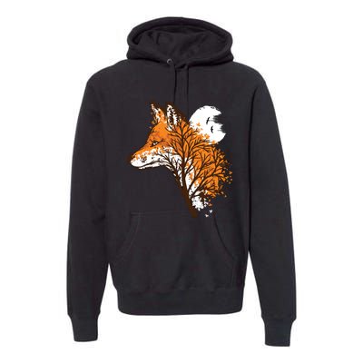 Tree Fox Beautiful Animal Premium Hoodie