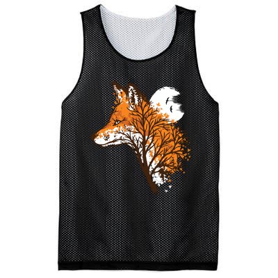 Tree Fox Beautiful Animal Mesh Reversible Basketball Jersey Tank