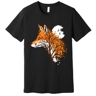 Tree Fox Beautiful Animal Premium T-Shirt