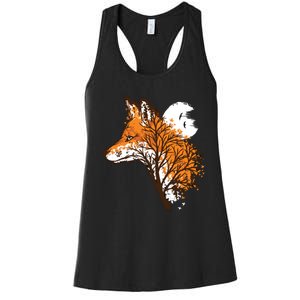 Tree Fox Beautiful Animal Women's Racerback Tank