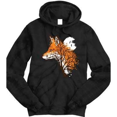 Tree Fox Beautiful Animal Tie Dye Hoodie