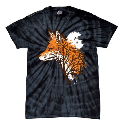 Tree Fox Beautiful Animal Tie-Dye T-Shirt