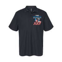 This Firecracker Born On 4th Of July Patriotic Birthday Softstyle Adult Sport Polo