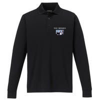 Trump Fist Bump Shot At You Missed Performance Long Sleeve Polo