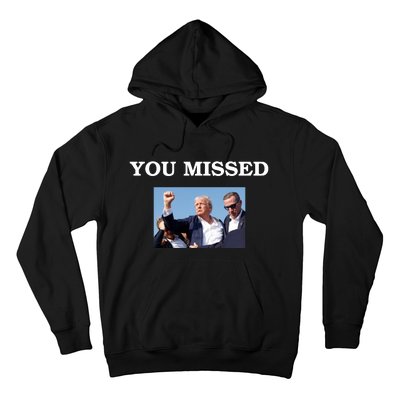 Trump Fist Bump Shot At You Missed Hoodie