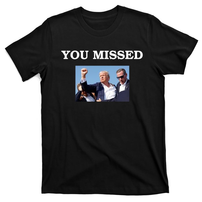 Trump Fist Bump Shot At You Missed T-Shirt