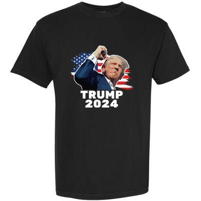 Trump Fist Bump 2024 President Red Garment-Dyed Heavyweight T-Shirt