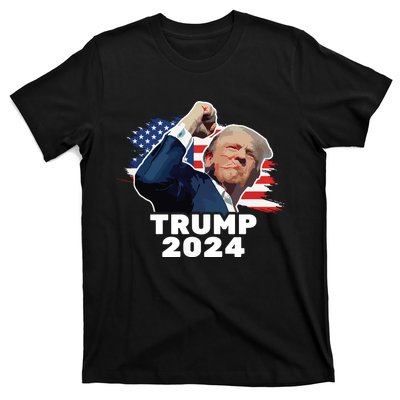 Trump Fist Bump 2024 President Red T-Shirt