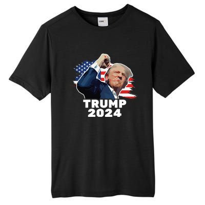 Trump Fist Bump 2024 President Red Tall Fusion ChromaSoft Performance T-Shirt