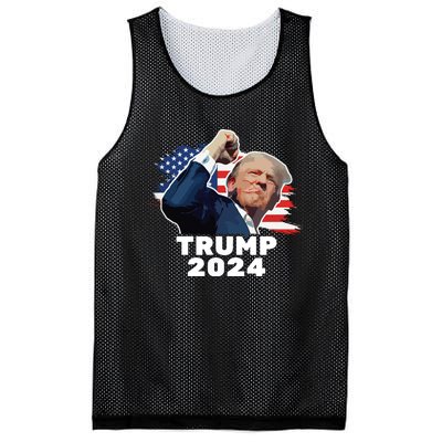 Trump Fist Bump 2024 President Red Mesh Reversible Basketball Jersey Tank