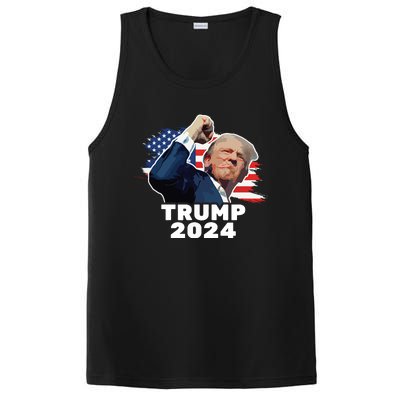 Trump Fist Bump 2024 President Red PosiCharge Competitor Tank