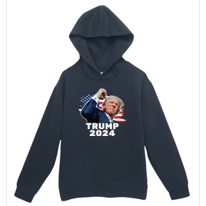 Trump Fist Bump 2024 President Red Urban Pullover Hoodie