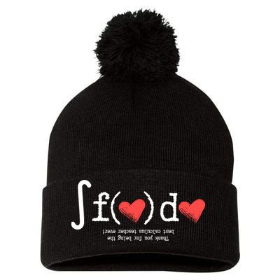 Thanks For Being The Best Calculus Teacher Ever Pom Pom 12in Knit Beanie