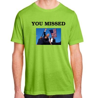 Trump Fist Bump You Missed 2024 Adult ChromaSoft Performance T-Shirt