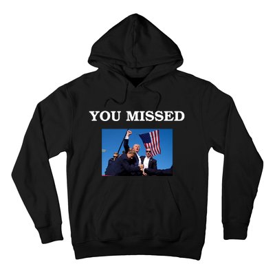 Trump Fist Bump You Missed 2024 Hoodie