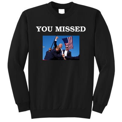 Trump Fist Bump You Missed 2024 Sweatshirt