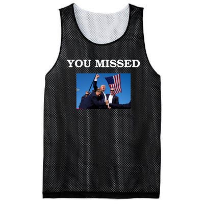 Trump Fist Bump You Missed 2024 Mesh Reversible Basketball Jersey Tank