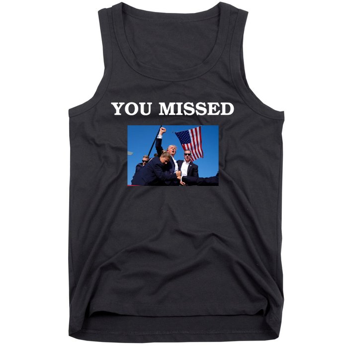 Trump Fist Bump You Missed 2024 Tank Top