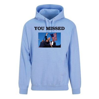 Trump Fist Bump You Missed 2024 Unisex Surf Hoodie